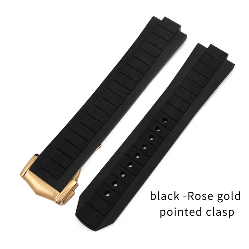 Bracelet de montre en caoutchouc et Silicone convexe, 10x21mm, pour Omega Seamaster Planet Ocean 600M, série 217.30.42 217.32.42, bracelet de montre étanche