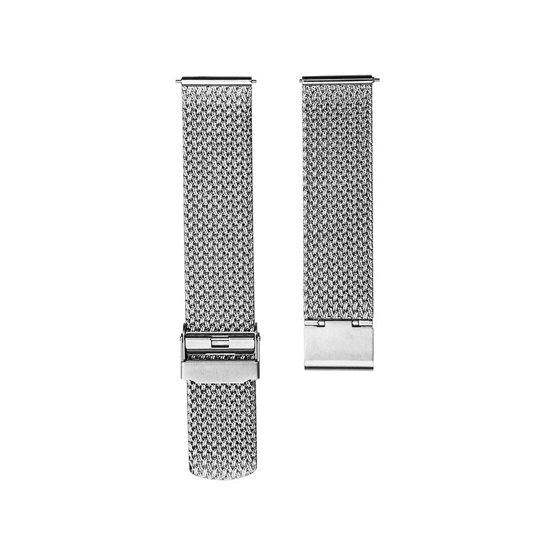 Shiny Milanese mesh watch strap, 316L stainless steel, 20mm braided, for Seamaster, No Time to Die 007