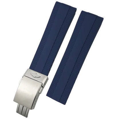 Bracelet de montre en caoutchouc souple, 20mm 21mm 22mm, adapté à Breitling Superocean Avenger Heritage, blanc, noir, Orange, outils de bracelet de montre en Silicone souple