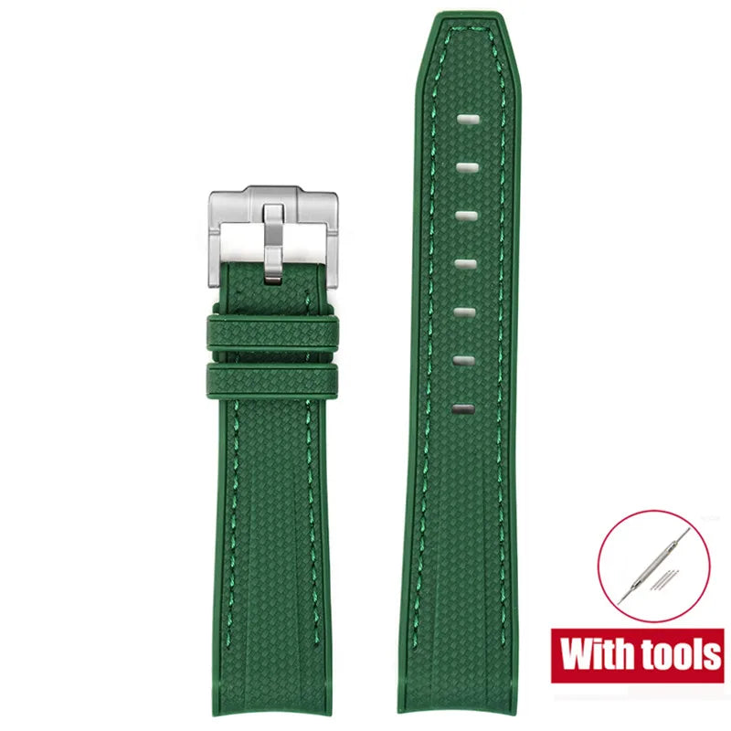 Diving Strap for Omega X Swatch, 20mm, MoonSwatch Joint, for Men and Women, Peripheral, Curved End, TPU Rubber Strap for Rolex, Watch Strap Tools