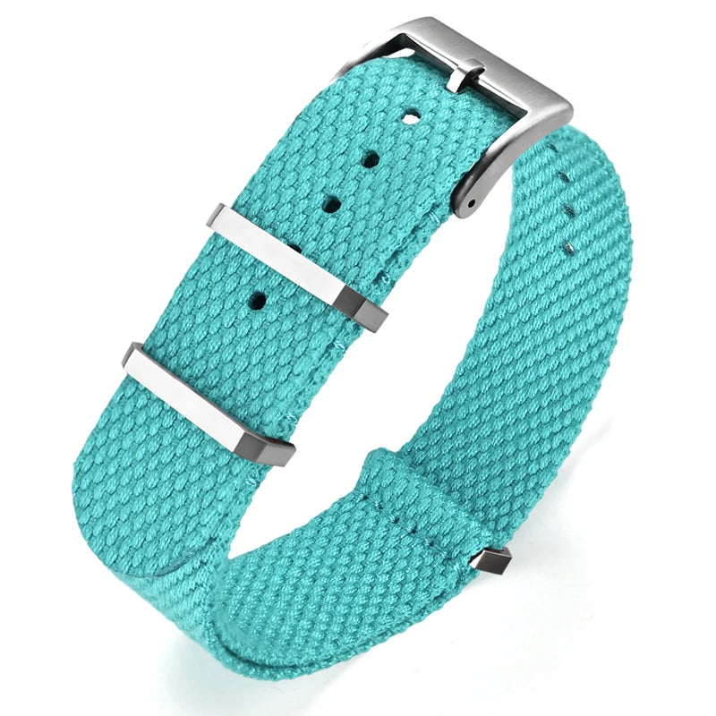 Premium Quality Linen NATO Strap, 20mm 22mm, for OMEGA SEIKO, Sport Woven Nylon Watch Band, Soft Replacement Strap for Men and Women