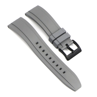 Cinturino per orologio in gomma fluorurata FKM con sgancio rapido, impermeabile, antipolvere, da esterno, cinturino da immersione, 20 mm, 22 mm, 24 mm