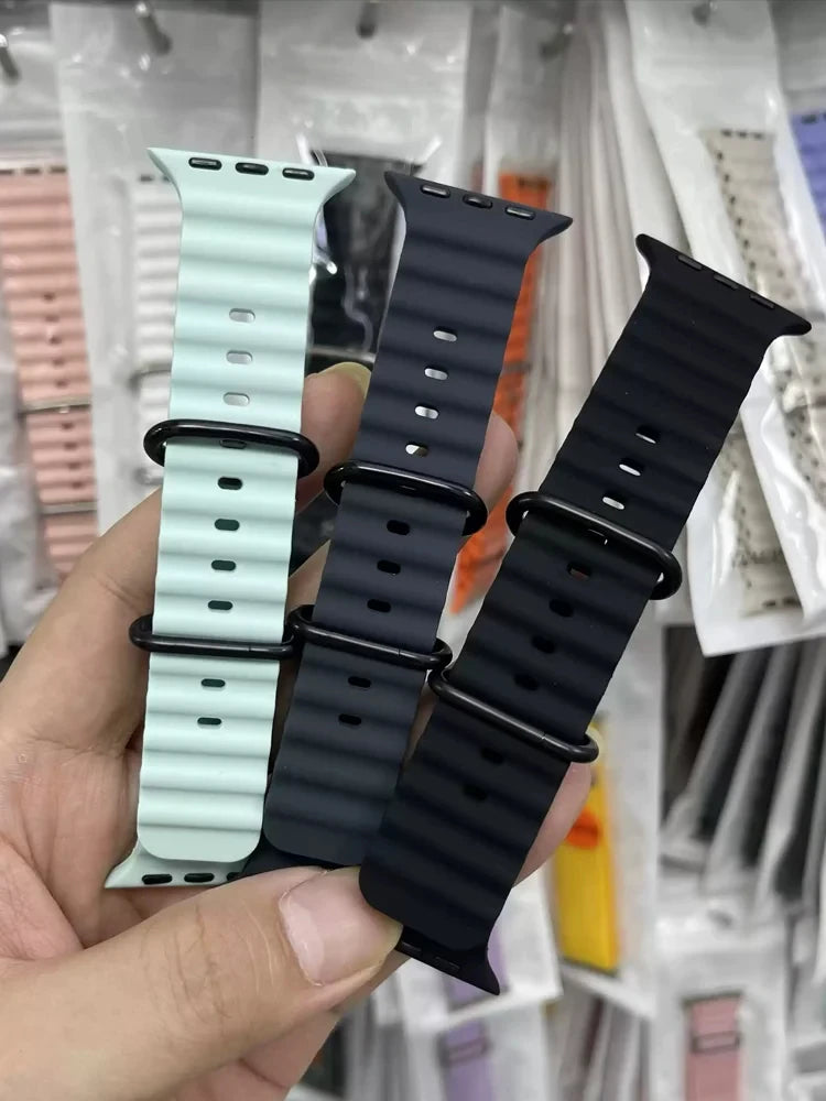 Ocean Bracelet for Apple Watch Ultra 3 2, 49mm 44mm 40mm 45mm 41mm 42mm 46mm, Strap, iWatch Series 11 10 9 SE 8 7 6 5 4
