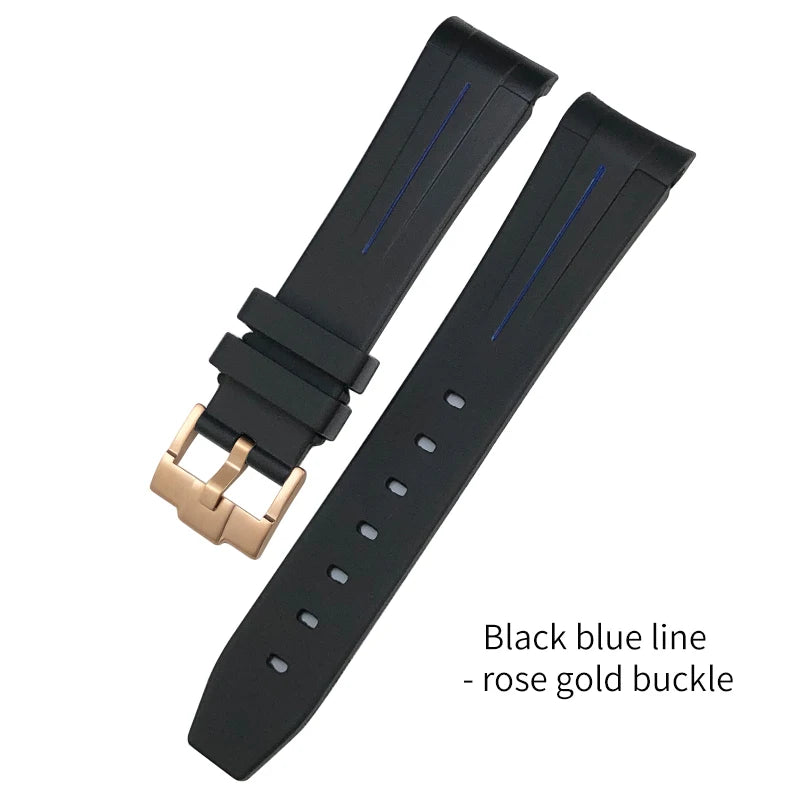 Bracelet de montre pour Rolex Submariner en caoutchouc - Premium