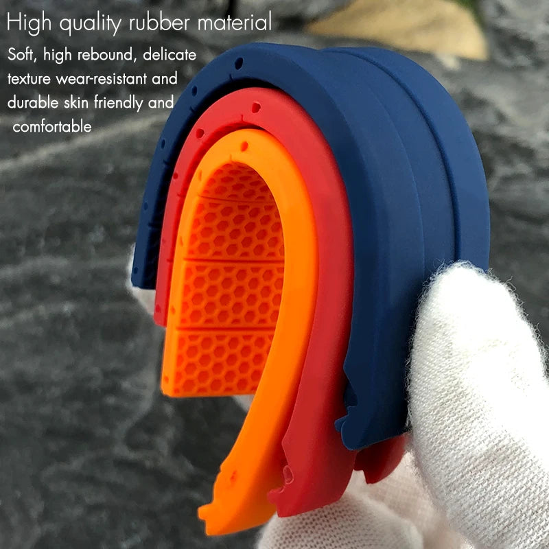 Bracelet de montre en caoutchouc de haute qualité, 21mm, adapté à Tissot T076 T076.417, coloré, doux, étanche, en Silicone naturel, bracelet de montre de sport