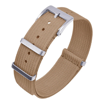Bracelet en Nylon nervuré à rayures de haute qualité 18mm 20mm 22mm bracelet de montre en tissu tressé bracelets de montre en Nylon  Accessoire pour montre traditionnelle