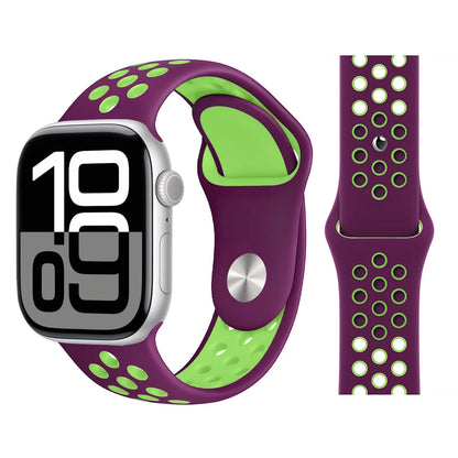 Bracelet en Silicone pour bracelets de montre Apple 46mm 44mm 45mm 40mm 41mm 42mm, Bracelet de Sport Correa iWatch série 11 10 9 SE 8 7 6 5