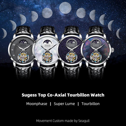 Orologio automatico da uomo Sugess Tourbillon S429