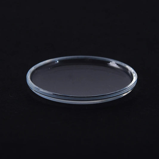 Stepped, domed high crystal watch glass, diameter range from 31 mm to 38.5 mm