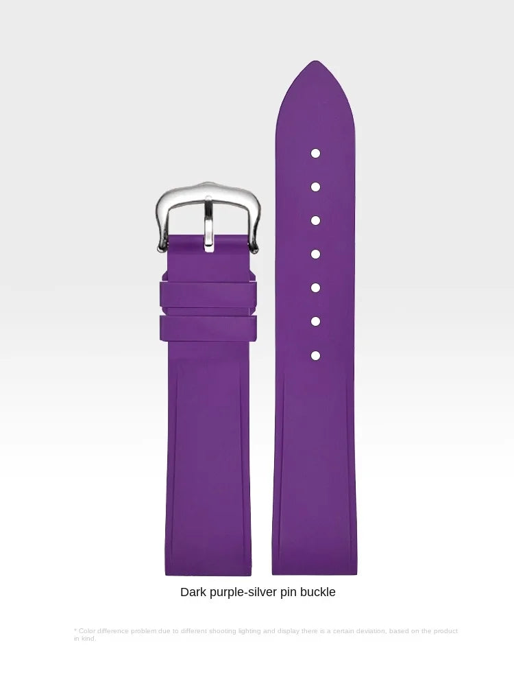 Premium Quality Cartier Dumont Replacement Watch Strap - Fluoroelastomer Rubber Quick Release Medium Large for Women