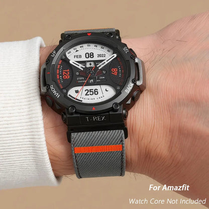 Bracelet à boucle en Nylon pour montre intelligente Huami Amazfit T-REX 3/2/1, pour femmes et hommes, pour Huami Amazfit T-Rex 3 pro 48mm 44mm