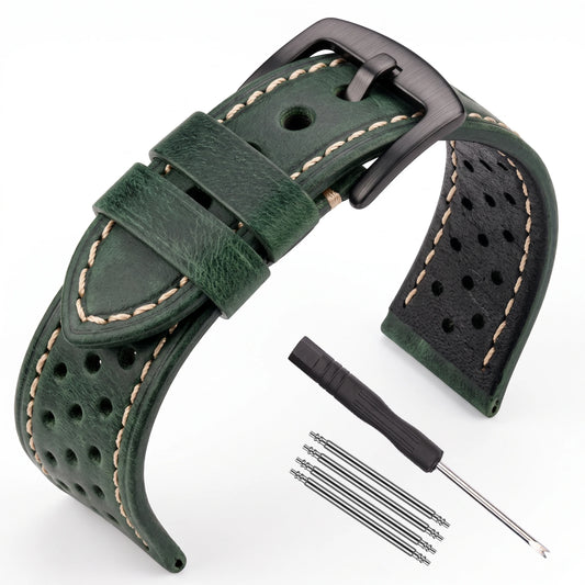 Genuine Leather Watch Bands, Vintage, 20mm 22mm, for Samsung Galaxy Watch 46mm