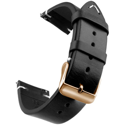 Bracelet de montre en cuir véritable de cire, bracelets de montre à dégagement rapide 18mm/19mm/20mm/21mm/22mm/24m, pour Samsung, Seiko, Oris, montre citoyen