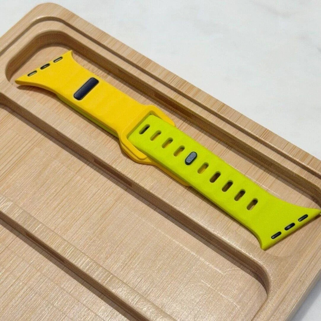 Tiltable Silicone Band for Apple Watch Ultra 3 49mm 40mm 41mm 44mm 45mm 46mm, Irregular Strap for iWatch Series 11 10 9 8 7 6 5 SE