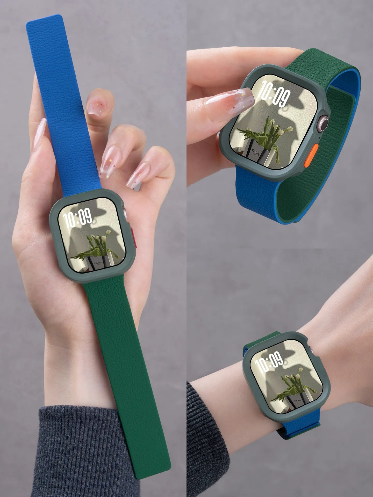Magnetic Bracelet + Full Protection Case for Apple Watch Series 11 10 9 8 Ultra 2 SE3, Strap for Apple Watch 49 46 44 45 42 38 40mm