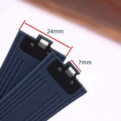 Bracelet de montre en caoutchouc Fluoros FKM à dégagement rapide, pour bracelet Vacheron VC Overseas 4300V 4500V 5500V 7900V, 24x7mm