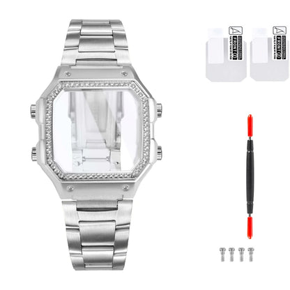 Stainless Steel Watch Case and Strap Modification Kit for Casio Royale Mod AE-1200 (3299) AE-1200WH AE-1300 WS-1600H (3556) WS-1600H