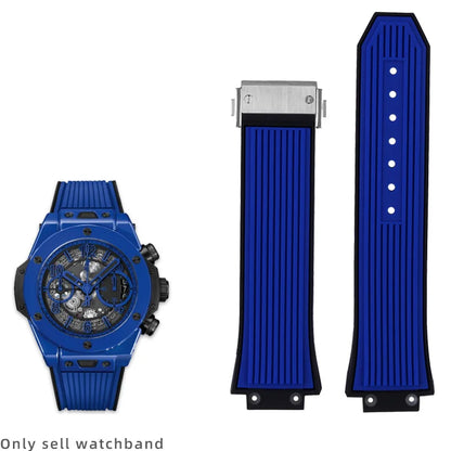 Bracelet de montre étanche en Silicone pour hommes, 27x17mm, pour HUBLOT BIG BANG, accessoires de montre avec outil, chaîne de Bracelet en caoutchouc