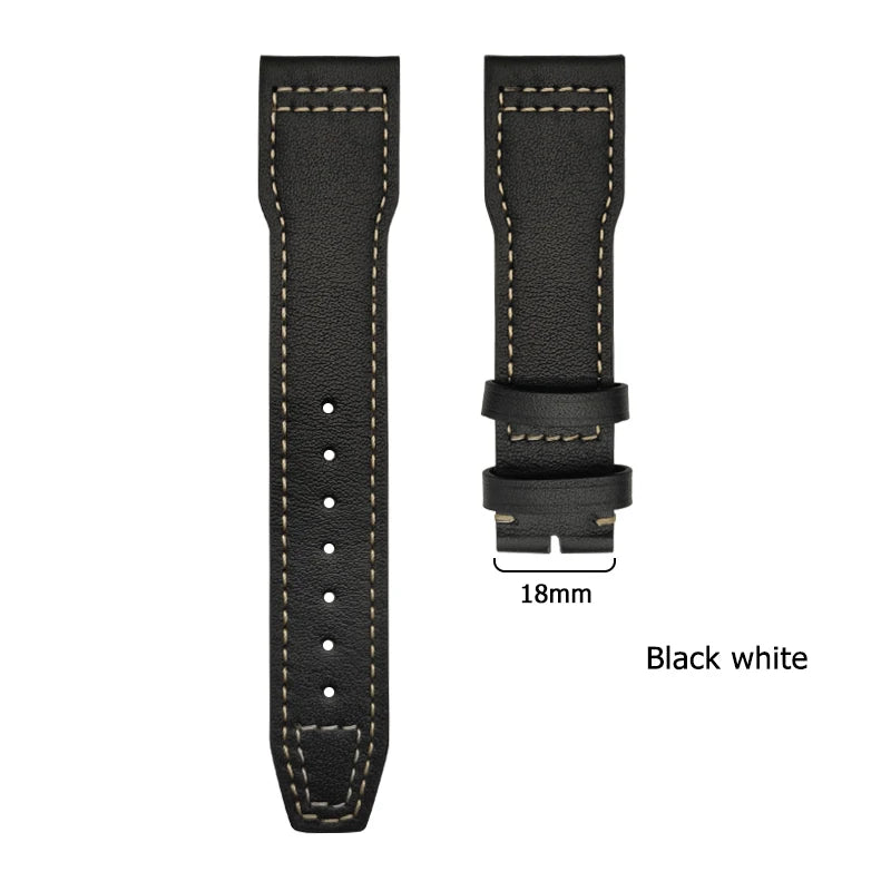 Cinturino in pelle di vitello 20mm 21mm 22mm, per orologi IWC Big Pilot, Le Petit Prince Mark XVIII Portofino IW3777 3270