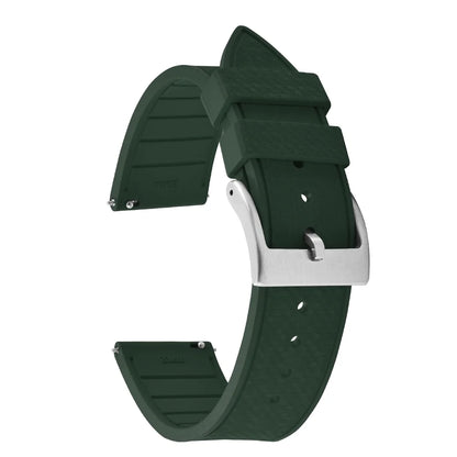 20MM 22MM supprime des bracelets de montre en caoutchouc fluoroélastomère/FKM mosaïque pour hommes femmes-bracelet de Sport étanche de remplacement à dégagement rapide