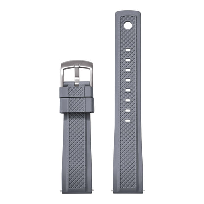 Premium FKM Rubber Watch Band 20mm 22mm with Quick Release Sliding Keeper Strap Waterproof Sport FKM Rubber Watch Straps