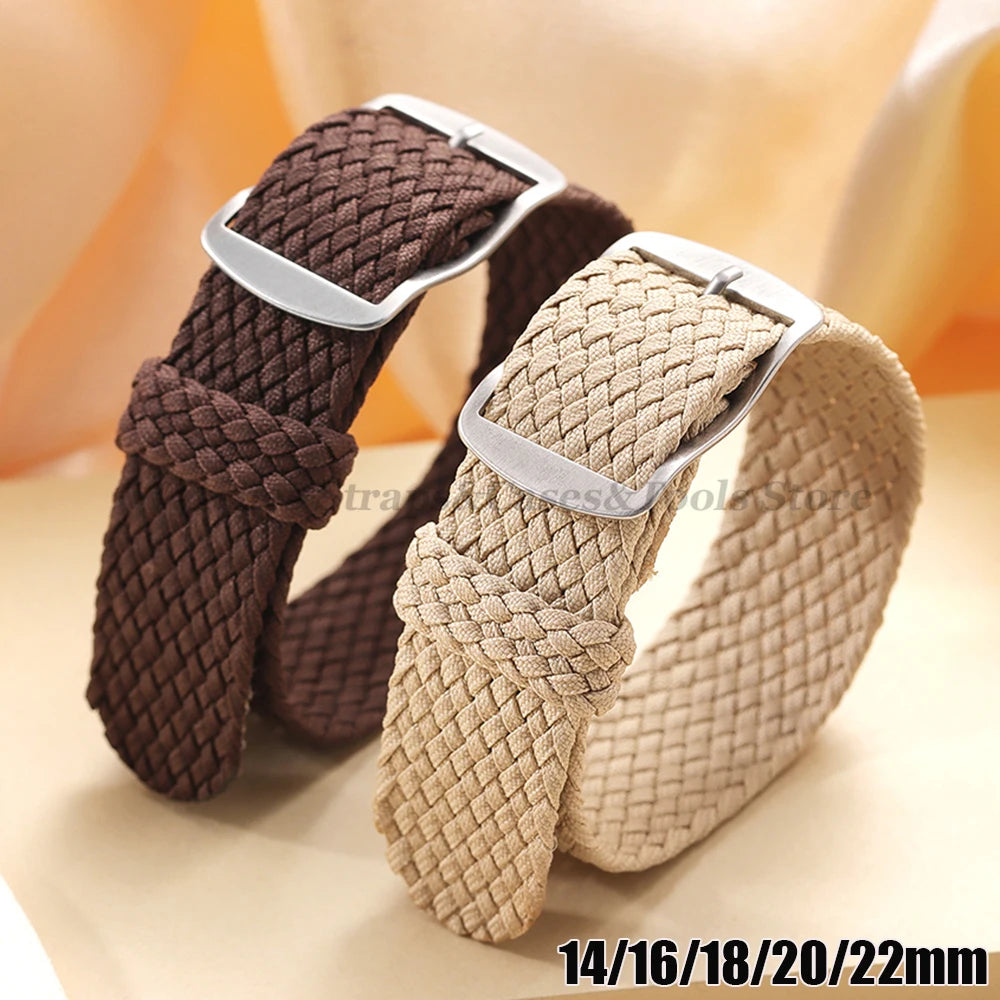 14mm 16mm 18mm 20mm 22mm Nylon Woven Canvas Watch Strap for Perlon for Omega Watchband Men Women Sport Wristband Accessories
