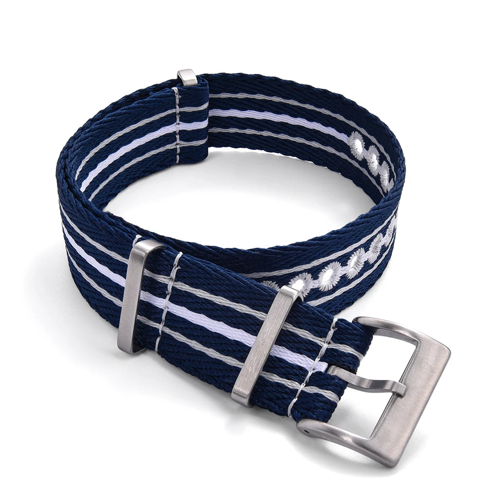 Bracelets de montre lumineux en Nylon recyclé, 20mm 22mm, tissés brodés, écologiques, pour montres de la série Scuba cinquante
