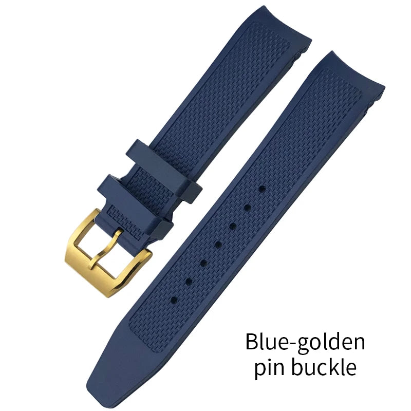 High Quality Rubber Watch Strap 19mm 20mm for IWC Pilot Watches Mark XVIII Black Blue Waterproof Silicone Bracelet Sport Straps