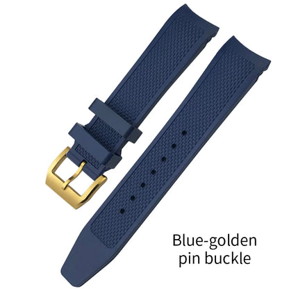 High Quality Rubber Watch Strap 19mm 20mm for IWC Pilot Watches Mark XVIII Black Blue Waterproof Silicone Bracelet Sport Straps