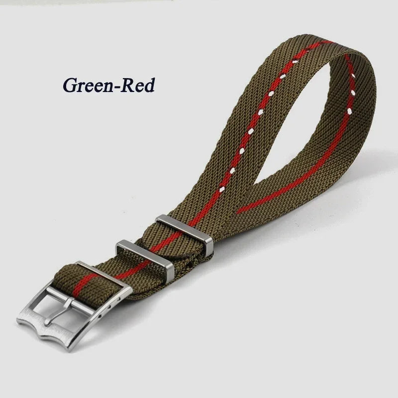 Cinturino militare in nylon da 20 mm 22 mm, cinturino in tela premium per Tudor Army, cinturini in tessuto Seiko per Rolex, cinturini per uomo e donna
