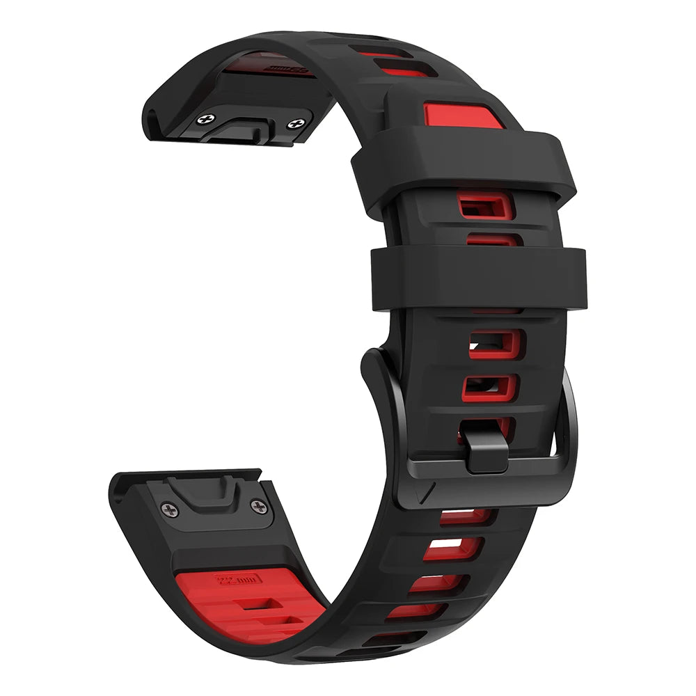 Bracelet de montre en silicone 22 mm 26 mm pour Garmin Fenix 8Pro 7 7X 6X Pro 5X Plus Epix Gen2 Enduro 3 2, bracelet souple à libération rapide QuickFit