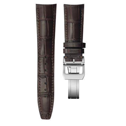 Curved end watch strap for IWC PILOT Portugieser Portofino 20mm 21mm 22mm genuine calfskin watchband high quality cowhide strap