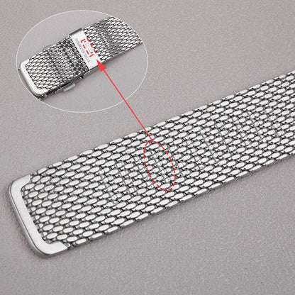 Cinturino per orologio flessibile in acciaio inossidabile 316L, 19/20/21/22mm, per Rolex Omega IWC Breitling Citizen Seiko Tissot, bracciale a maglia milanese