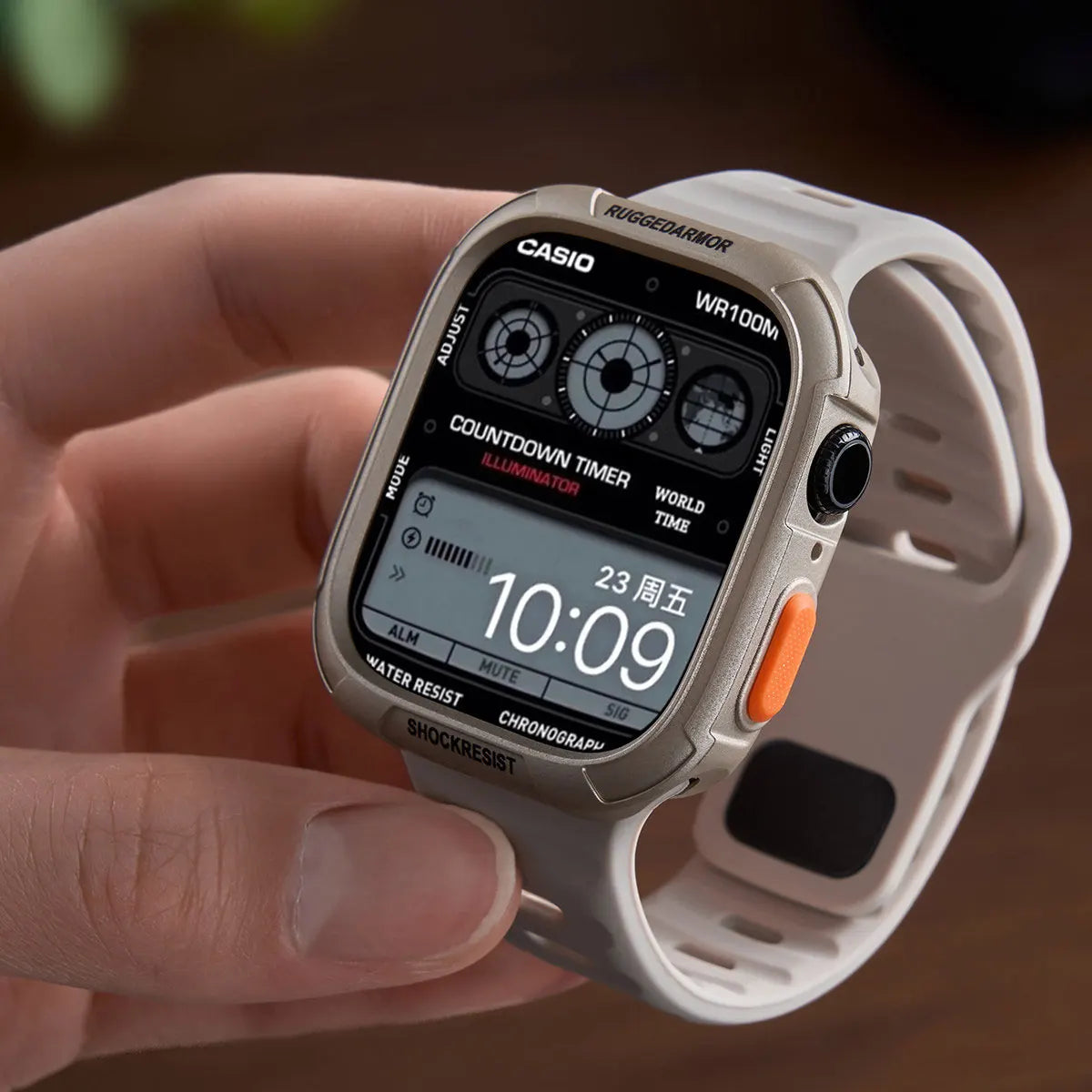 Étui en silicone + bracelet pour Apple Watch Series 11/10/9/8/7/6/SE/Ultra3, bracelet sport avec pare-chocs protecteur