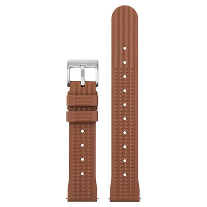 Watchdives – bracelet de montre gaufré en caoutchouc souple de qualité supérieure, 20mm 22mm, bracelet de remplacement à dégagement rapide, bandes unisexes durables en caoutchouc de Silicone