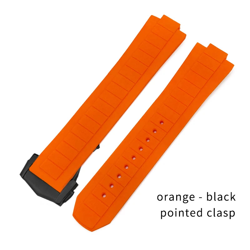 Bracelet de montre en caoutchouc et Silicone convexe, 10x21mm, pour Omega Seamaster Planet Ocean 600M, série 217.30.42 217.32.42, bracelet de montre étanche