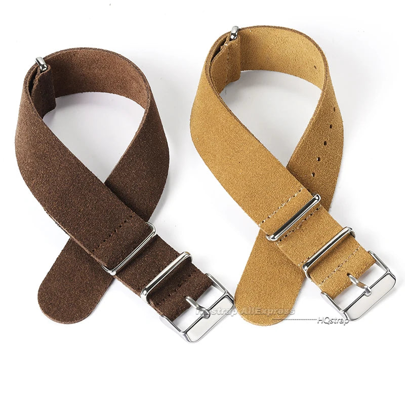 Bracelet en cuir suédé 22mm 20mm, universel pour Seiko, pour Samsung Galaxy Watch 5 4 3, bracelets de remplacement