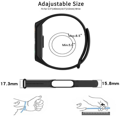 Official silicone strap for Xiaomi Mi Band 4 5 6 7, sports watch, Miband4 Miband7 Correa Mi band 3 4 5 6 7 bands