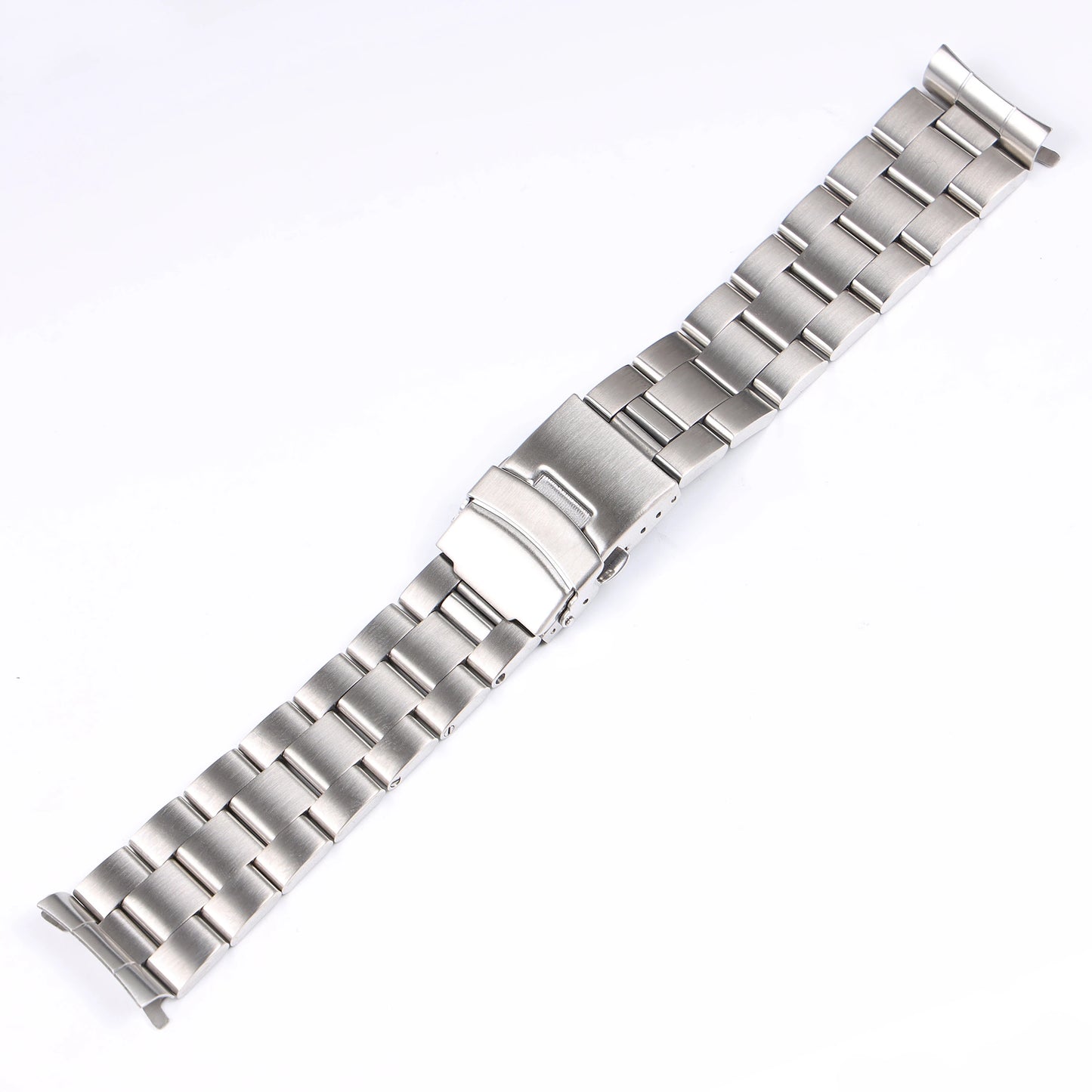 Cinturino per orologio in acciaio inossidabile spazzolato color argento da 22 mm, solido, per Seiko SKX007 SKX009 SRPA21 SRPC25 SRPA21 SRP777 con estremità curva
