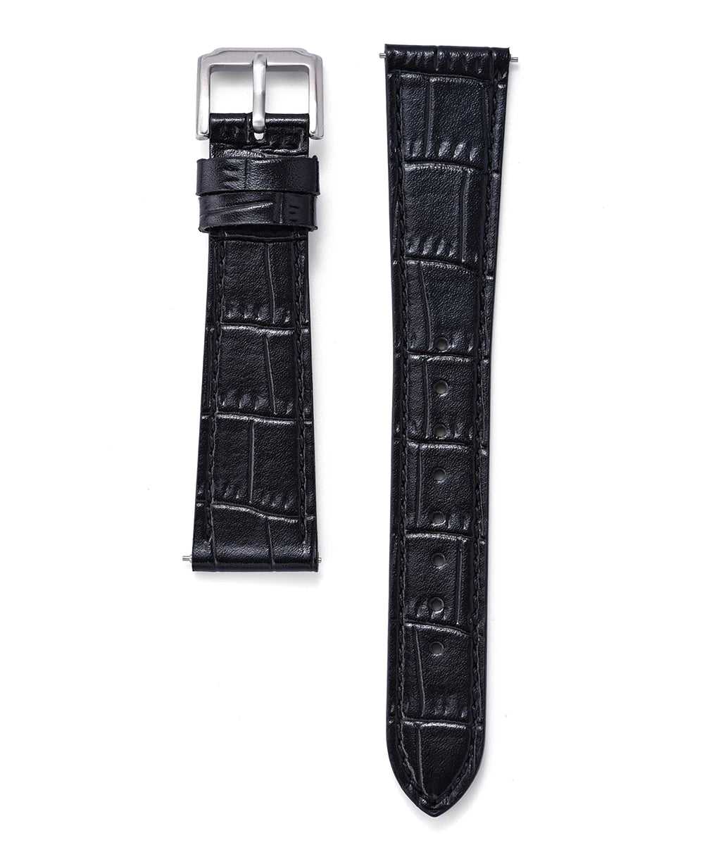 Bracelet de montre en cuir de bambou classique de qualité supérieure, 16mm, 18mm, 19mm, 20mm, 21mm, 22mm, à dégagement rapide, bracelets de remplacement souples pour hommes et femmes