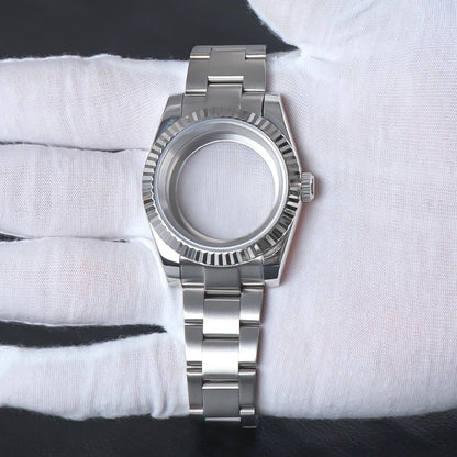 NH35 Watch Accessories, 36mm/39mm Stainless Steel Watch Case for Seiko NH35 NH38 NH36, 28.5mm Movement, Datejust Oyster Dial, Parts