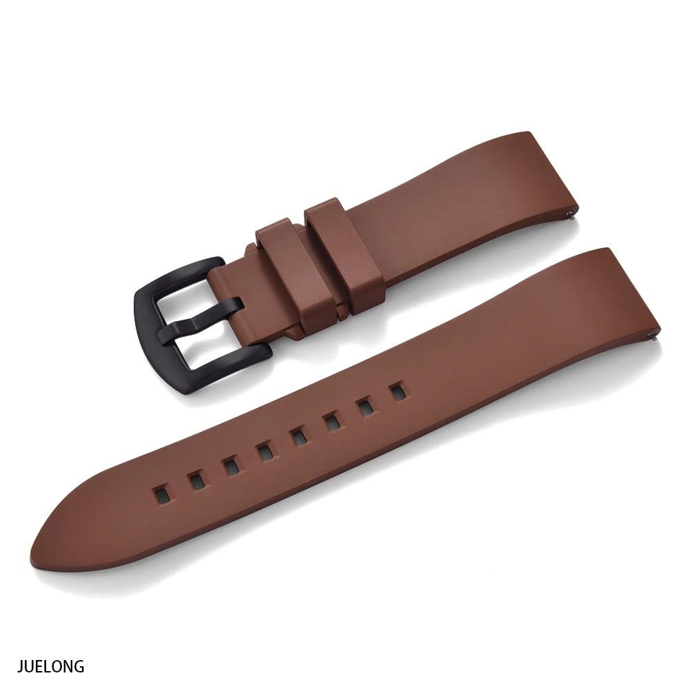 Premium fluoroelastomer rubber watch strap, FKM quick-release watch strap 18-19-20-21-22-23-24mm for every brand of dive watch