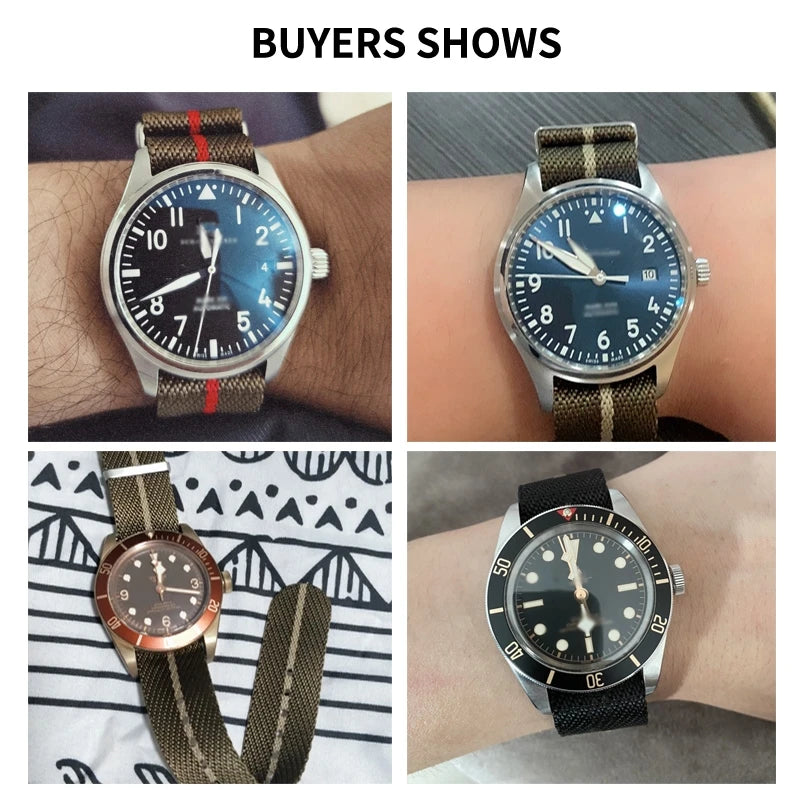 New High Quality Nylon Watch Strap for Rolex for Tudor 20mm 22mm Nato Strap for Moonswatch Seiko Premium Watch Band Sport Bracelet