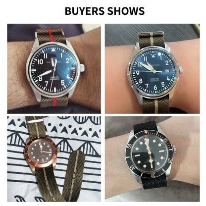 New High Quality Nylon Watch Strap for Rolex for Tudor 20mm 22mm Nato Strap for Moonswatch Seiko Premium Watch Band Sport Bracelet