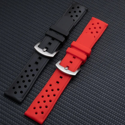 22/24mm Soft Silicone Watch Strap for Tag Heuer, Racing F1 WAZ2113, Sport, Diving, Waterproof Rubber Band with Pin Buckle for Men