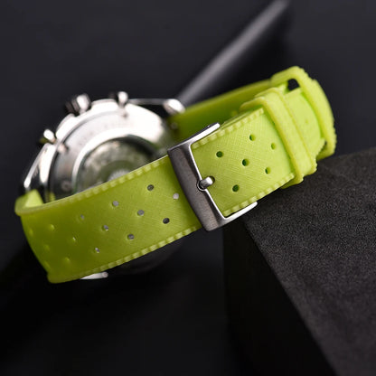 New Luminous Tropical FKM Rubber Watch Band 20mm 22mm Luminous Quick Release Smart Watch Band Sport Strap for Omega