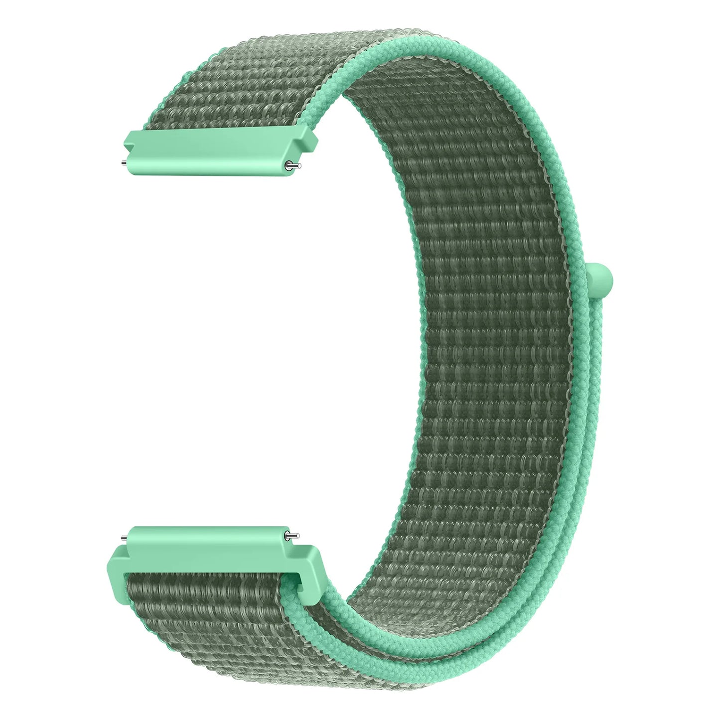 Bracelet à boucle en Nylon pour Amazfit Bip 6/5/GTS 4/3/2/2e/Mini/GTR 42mm/47mm/GTR 4/3 Pro Sport, 20mm/22mm, 2 bandes