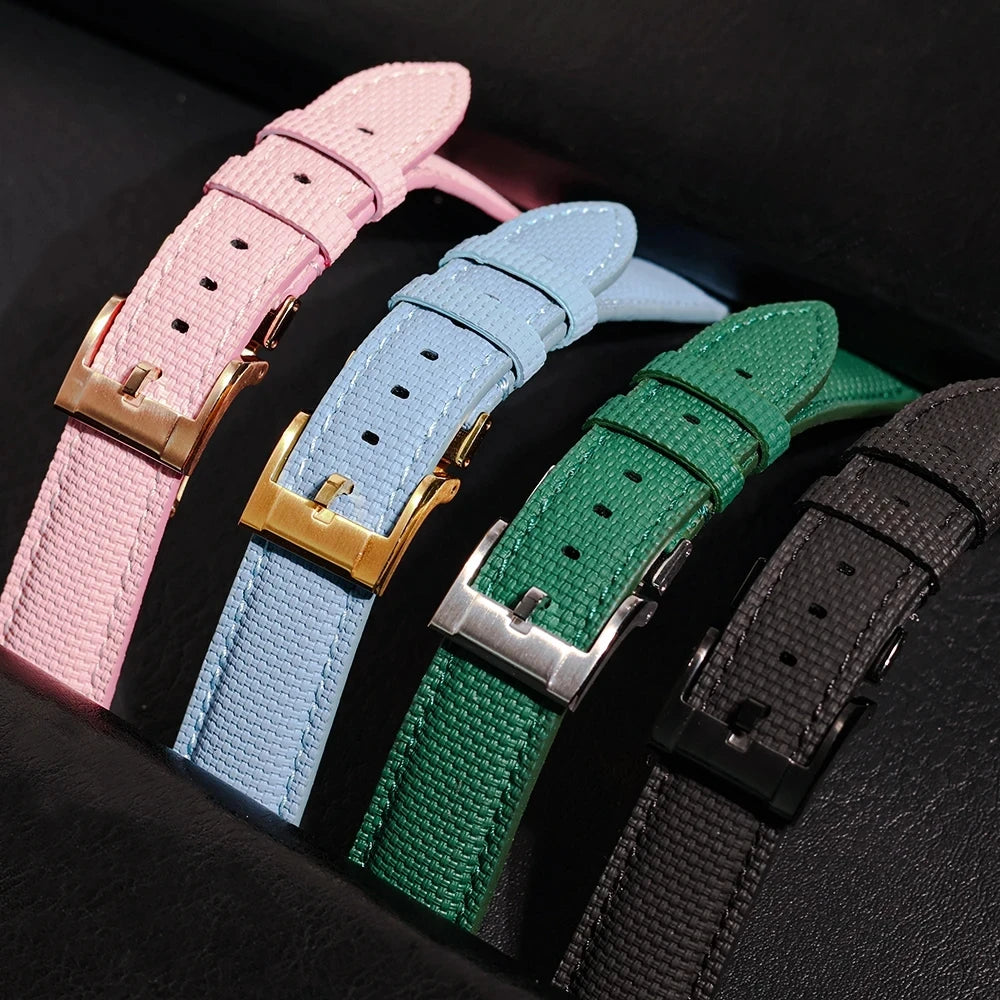 FKM Universal Rubber Watch Strap, with Quick Release Bar, 12 Colors, 18 19 20 21 22mm, Fluoro Rubber Watch Straps