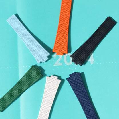 Convient pour Tissot PRX 35mm 40mm diamètre du cadran CTS Premium FKM remplacement en caoutchouc barres à ressort à dégagement rapide coupées sur la taille bracelet de montre
