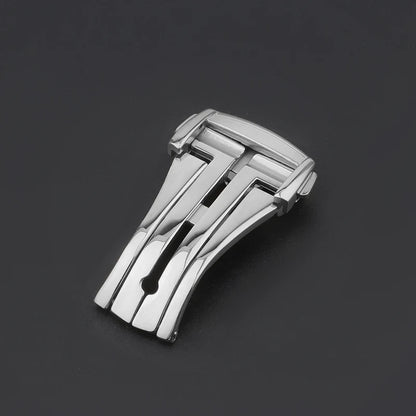 Boucle de montre pliable 16mm 18mm 20mm pour Omega, fermoirs déployants en acier inoxydable pour Seamaster, bouton de bracelet poli ou mat